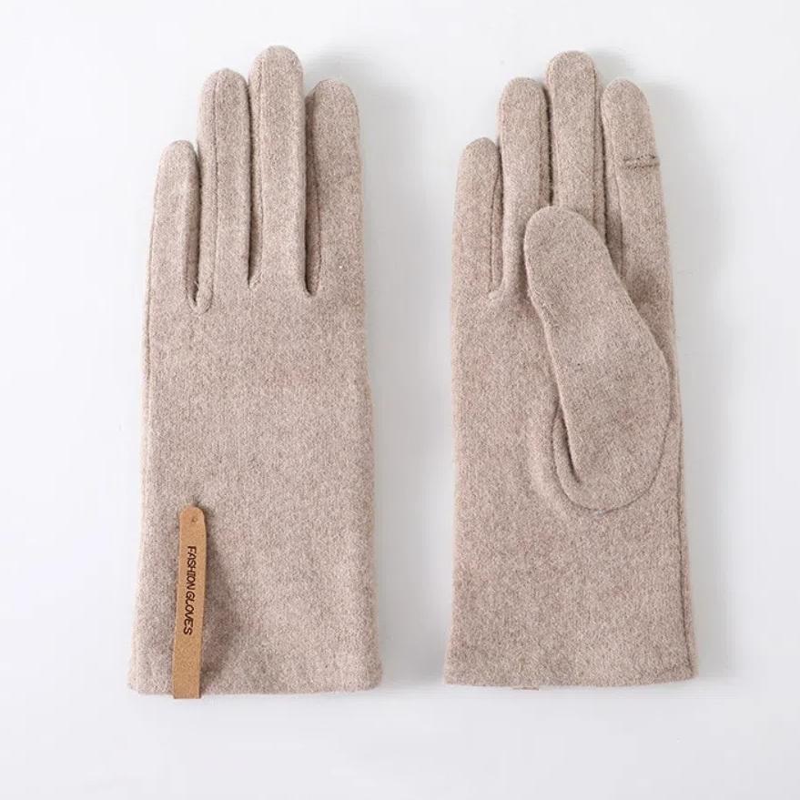 Теплые зимние перчатки Ветрозащитные женские перчатки Модные кашемировые перчатки Водить