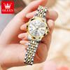 OLEVS Original Women‘s Gold Watch Ladies Analog Quartz Elegant Diamond Wristwatch Waterproof Luminous Women Watches