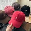 Simple Letter A Embroidered Baseball Hat for Women Korean Style Casual and Versatile Soft Top Couple Showing Their Faces with Small Duckling Hat