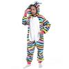 Cat onesie kigurumi costume disguise warm pajamas children tracksuit 134-140 Onesie children Colorful cat - 110-116