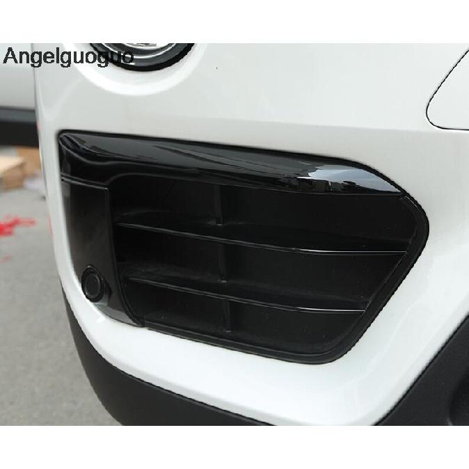 Car Refiting Car Front Fog Lamp Foglights Cover Shield Decoration Frame Sticker for 2016-2018 BMW X1