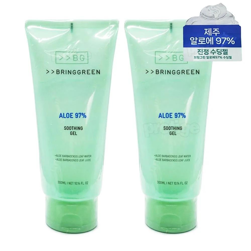 BRINGGREEN 97% Aloe Soothing Gel 300ml x 2