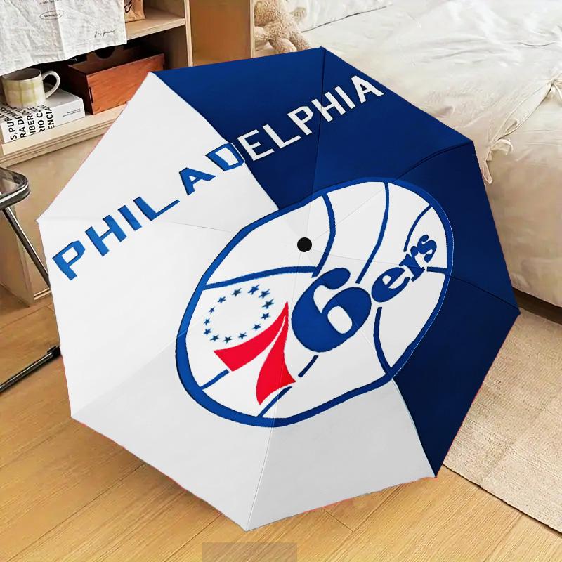 Philadelphia Basketball Team Umbrella Folding umbrella, automatic umbrella 8-Frame for Travel, camping Use Gift for Halloween Christmas