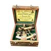Nautical Brass Working 12.7 cm Sextant With Two Telescope, Maritime Navigational Instrument With wooden box Christmas Fathers Gift
