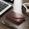 Magnetic Buckle Business Card Holder High Quality ID Card Holder Fashion PU Leather Card Case  Gift
