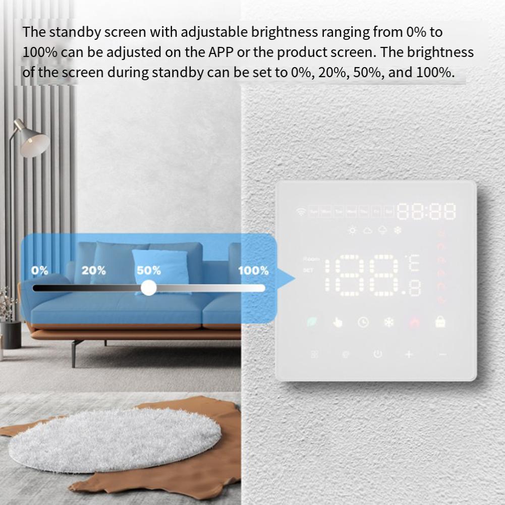 1 шт. Электрический термостат для теплого пола Smart-Control 3600 Вт, 16 А, 220 В Термостат для теплого пола - Умный программируемый термостат WiFi