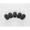 3.5cm Microphone Sponge Windscreen for Small Microphones, 10mm Diameter, Broadcast, 5-Pack, Black