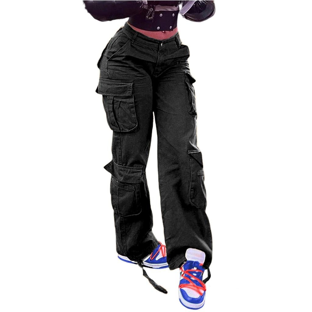 Женские мешковатые брюки-карго, уличная одежда, спортивные штаны в стиле хип-хоп, повседневные свободные широкие брюки