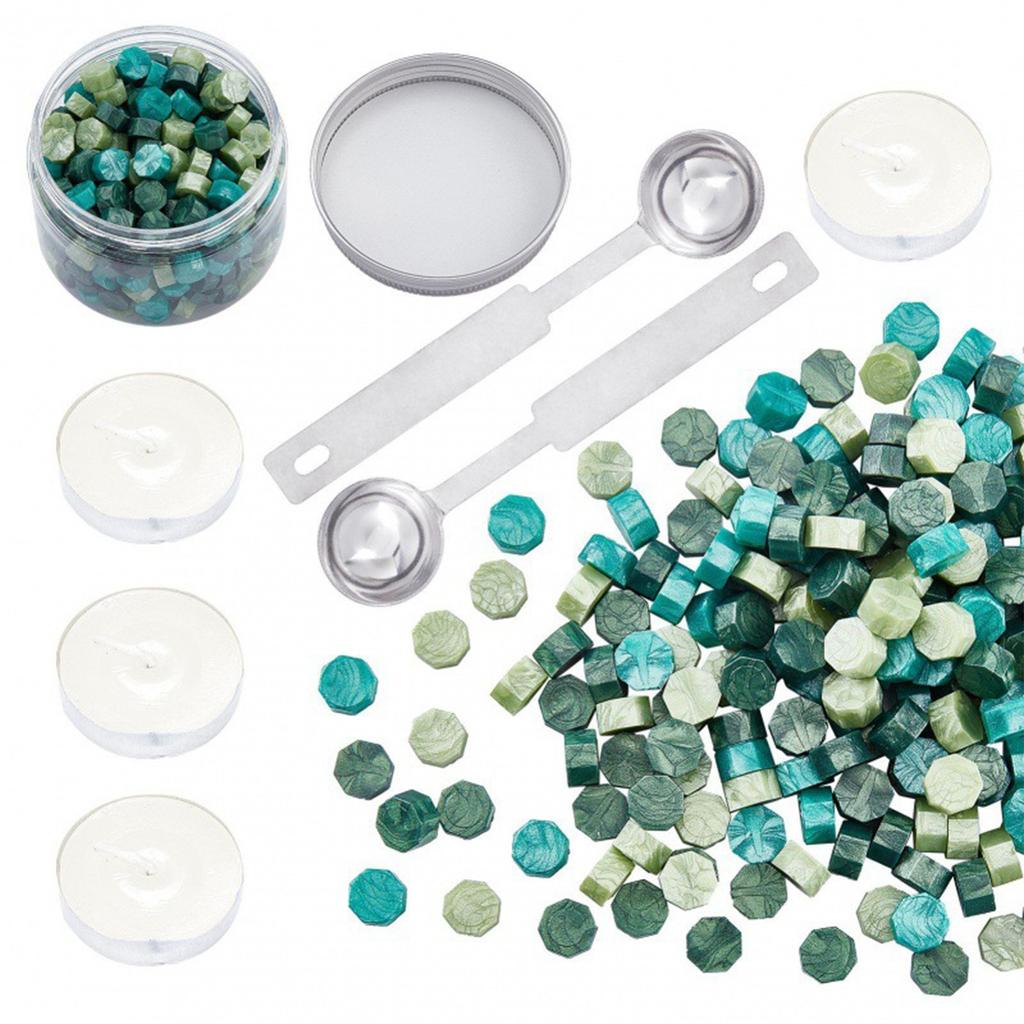 100 шт. Винтажная восковая печать для марок, ретро-печать с бисером, запечатывание макарон, золотая свадьба, день рождения, восковой лак для печатей, лак