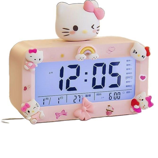 Smart Student Alarm Clock Cute Cartoon Panda Big Doll Electronic Alarm Clock Backlight Big Volume Student Smart Clock