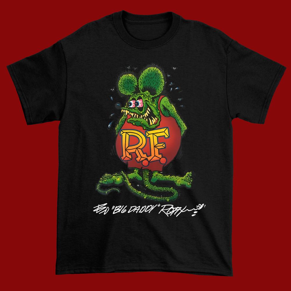 Hot Roth and Rat Fink Ed Black Unisex all size Shirt Unisex T-Shirt