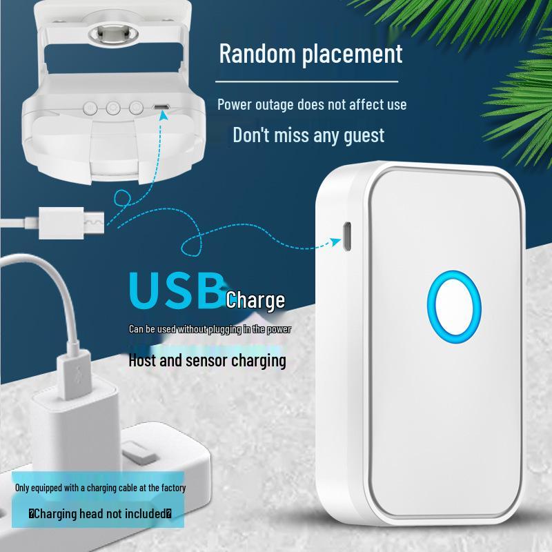 Rechargeable Doorway Greeting Sensor & Voice Broadcast Doorbell