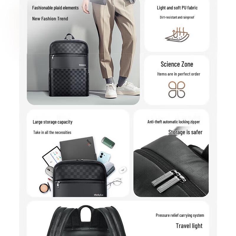 Lenovo Рюкзак для ноутбука Thinkplus Modern Casual