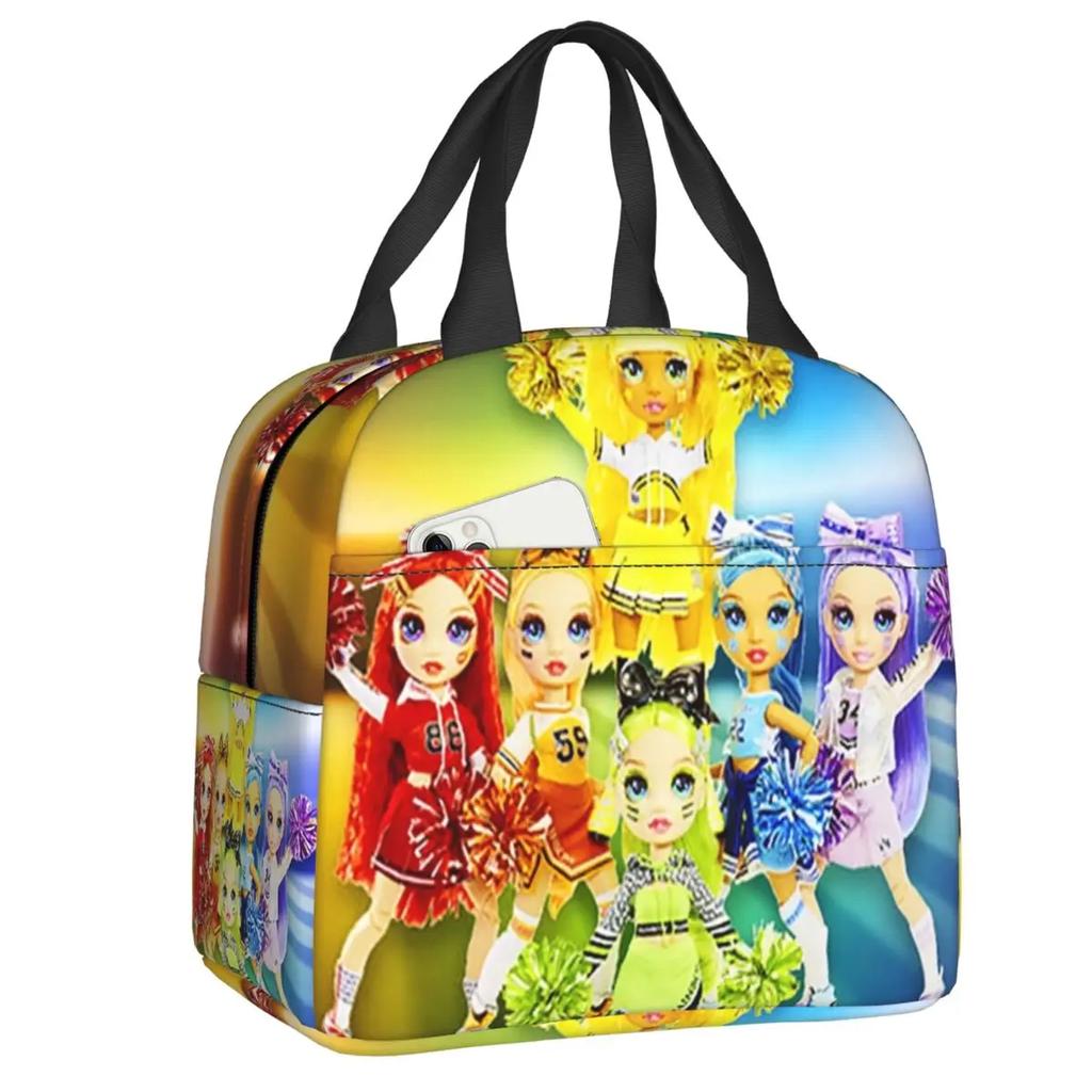 Сумка-тоут Rainbow High Insoled Lunch Tote для женщин Sunny Madison Portable Cooler Thermal Food Lunch Box Outdoor Camping Travel
