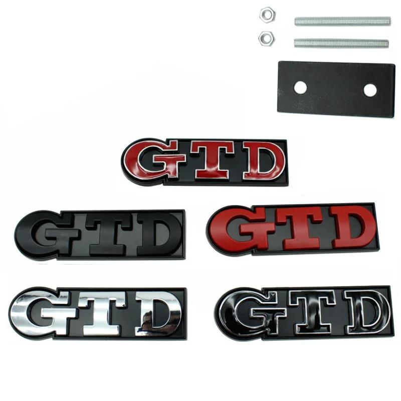 BOM1 2025 Hot Car 3D Metal GTD Badge Body Front Grill Trunk Emblem Sticker For Volkswagen VW Golf 3 4 5 6 7 7.5 MK4 MK5 MK6 MK7 GTD C VA8 vngk1