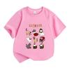 Kids Boys Girls 100% Cotton Crew Neck Short Sleeve T-Shirt, Cute Christmas Cats Collection Print Casual Soft Holiday Cartoon Tee for Children