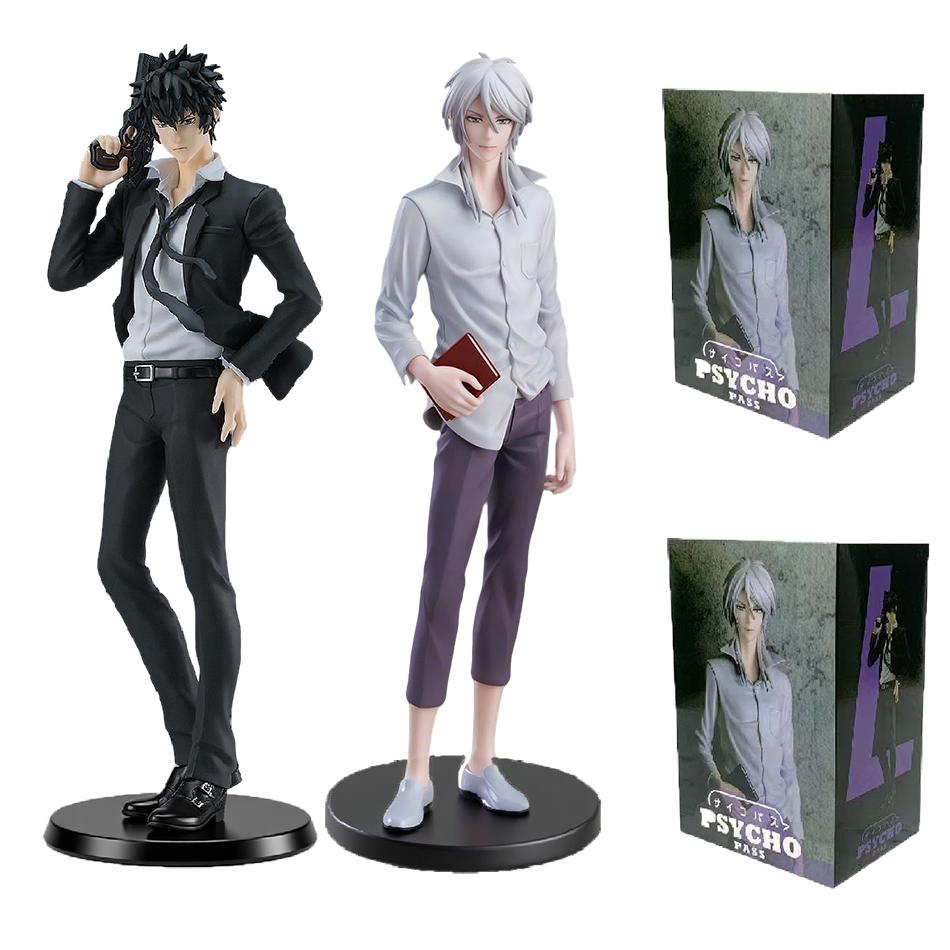 18 см Аниме PSYCHO-PASS Аниме Фигурки Когами Синъя Макисима Сёго ПВХ Фигурки Модель Аниме Мультяшная Модель Игрушка Подарок