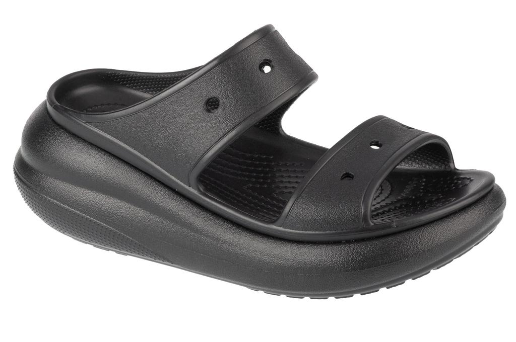Crocs Classic Crush Sandal, женские черные шлепанцы