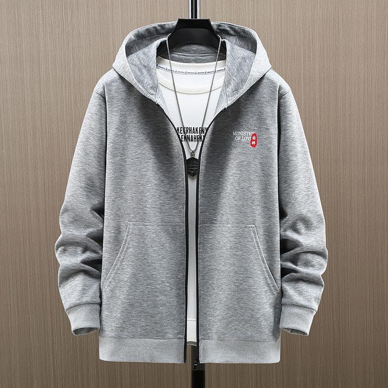 Мужская толстовка больших размеров на весну и осень, мужская повседневная спортивная куртка с капюшоном больших размеров 4XL-11XL