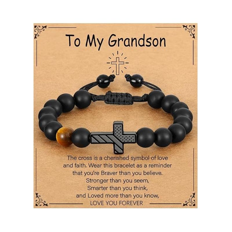 Браслет JYL TS Мужской Американский Флаг Крест Глаз Повышает Патриотизм и Удачу