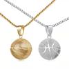 Gift Women Basketball Necklace Pendant Stainless Steel Chain Necklace Jewelry Basketball Necklace