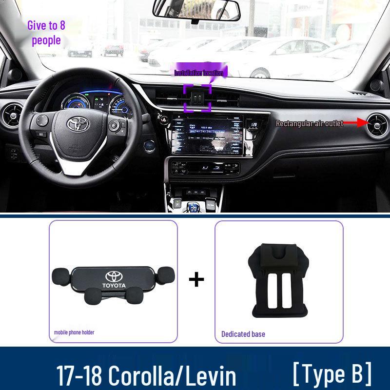Держатель для телефона и крепление для навигации Toyota Corolla Levin (2008-2023)