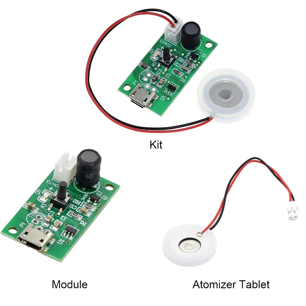 Модуль распылительного керамического увлажнителя DC 5V Ультразвуковой модуль туманообразователя