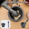 Manual Mashing Garlic Pot Multi-function Grinder Bowl Household Stone Mortar  Garlic