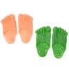 Halloween Tricky Simulation Big Feet Shoes Barefoot Bare Feet Big Fairy Spoof Hulk Five-fingered Feet Props Funny Toe Slippers