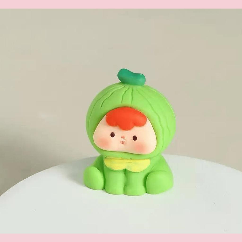 2 шт. Случайный стиль, Новая матовая милая фруктовая фигурка в слепой коробке, Креативное настольное украшение, Декор для автомобиля, Брелок, Универсальный для различных сценариев! Случайный стиль