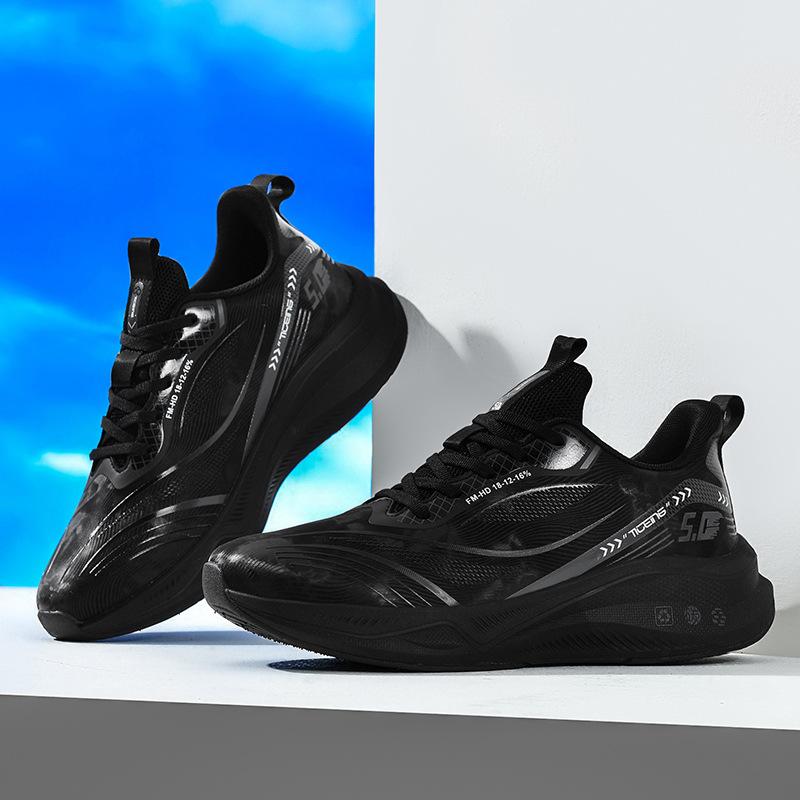 Большого размера кожаная поверхность зимний бархат теплые спортивные туфли мужские карбоновая подошва амортизирующие кроссовки обувь для тестов по физкультуре студенческая обувь модная мужская обувь