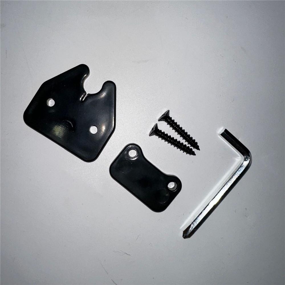 New Black Sun Visor Clip Retaining Set With Screws For Dodge Ram 1500 2019-2022