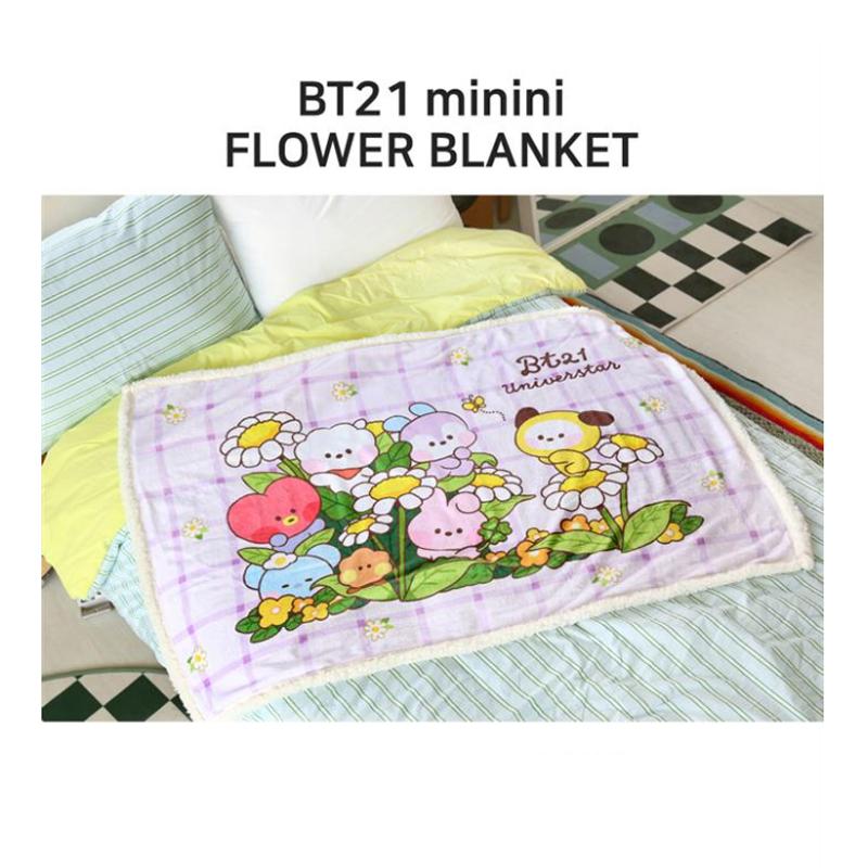 LINE FRIENDS BT21 Флисовое одеяло (2 варианта)