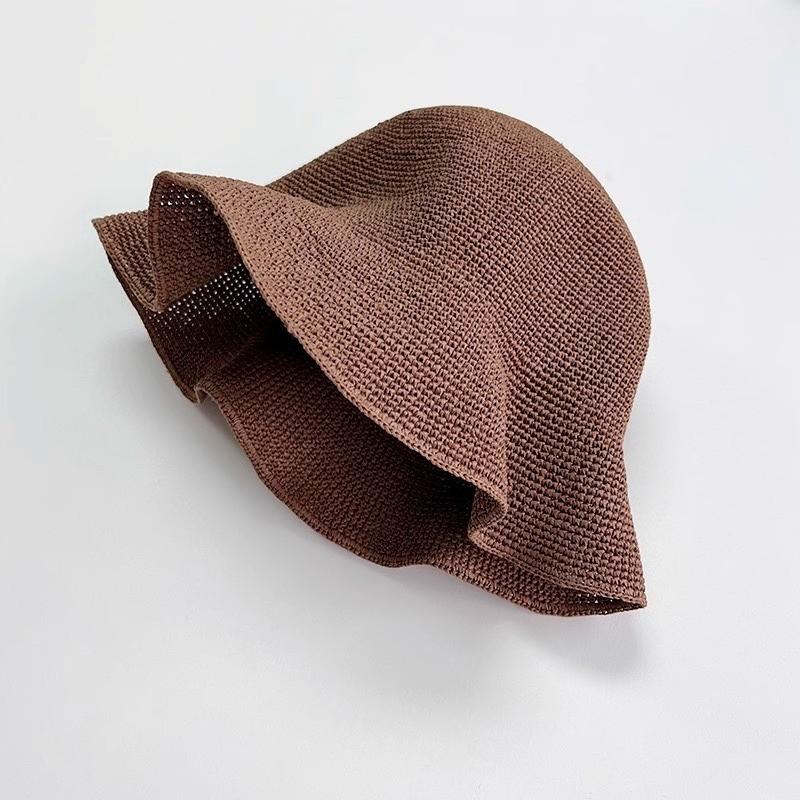 Simple Casual Fisherman Hat With Wide Brim Sun Protection For Beach And Vacation