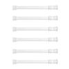 6 Pcs Telescopic Rod Punch-free Non-slip Rubber Length Adjustable Full Spring Support Bathroom Curtain Rods
