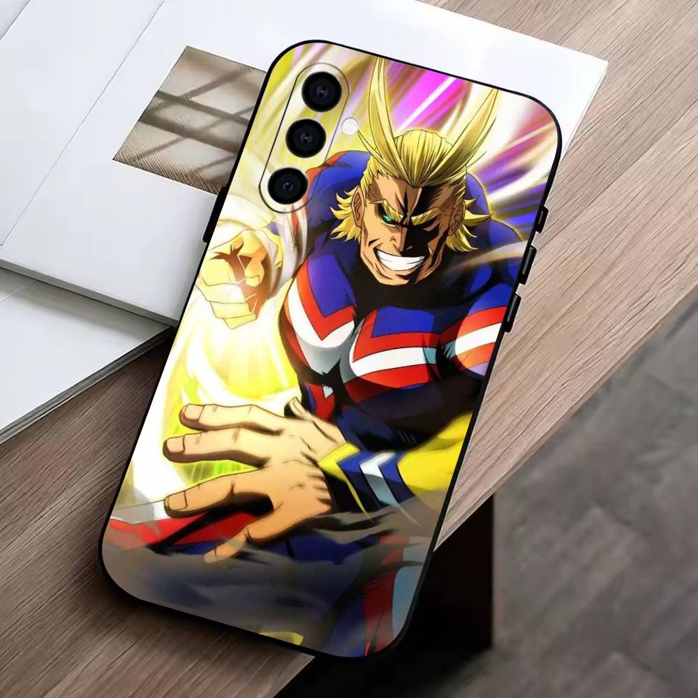 Toshinori Yagi All Might MHA Phone Case For Samsung Galaxy A73,A72,A71,A70,A53,A52,A51,Others Soft Black Cover