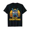 Cats Own Everything Cat Lover Funny Humorous T Shirt Vintage Washed Casual Designer Clothes Str