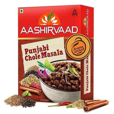 Aashirvaad Punjabi Chole Masala, 100 г, смесь специй для аутентичного вкуса и цвета