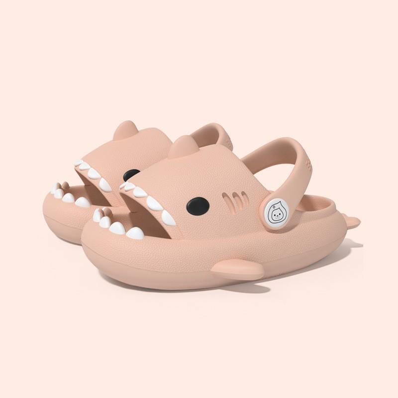 Kids Gradient Shark Slide Sandals Lightweight Breathable Clog Shoes Boys Girls Outdoor Beach Garden Wear