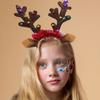 Festive LED Headband with Reindeer Antlers Cute and Unique Deer Horn Design Headdress Christmas Hair Hand