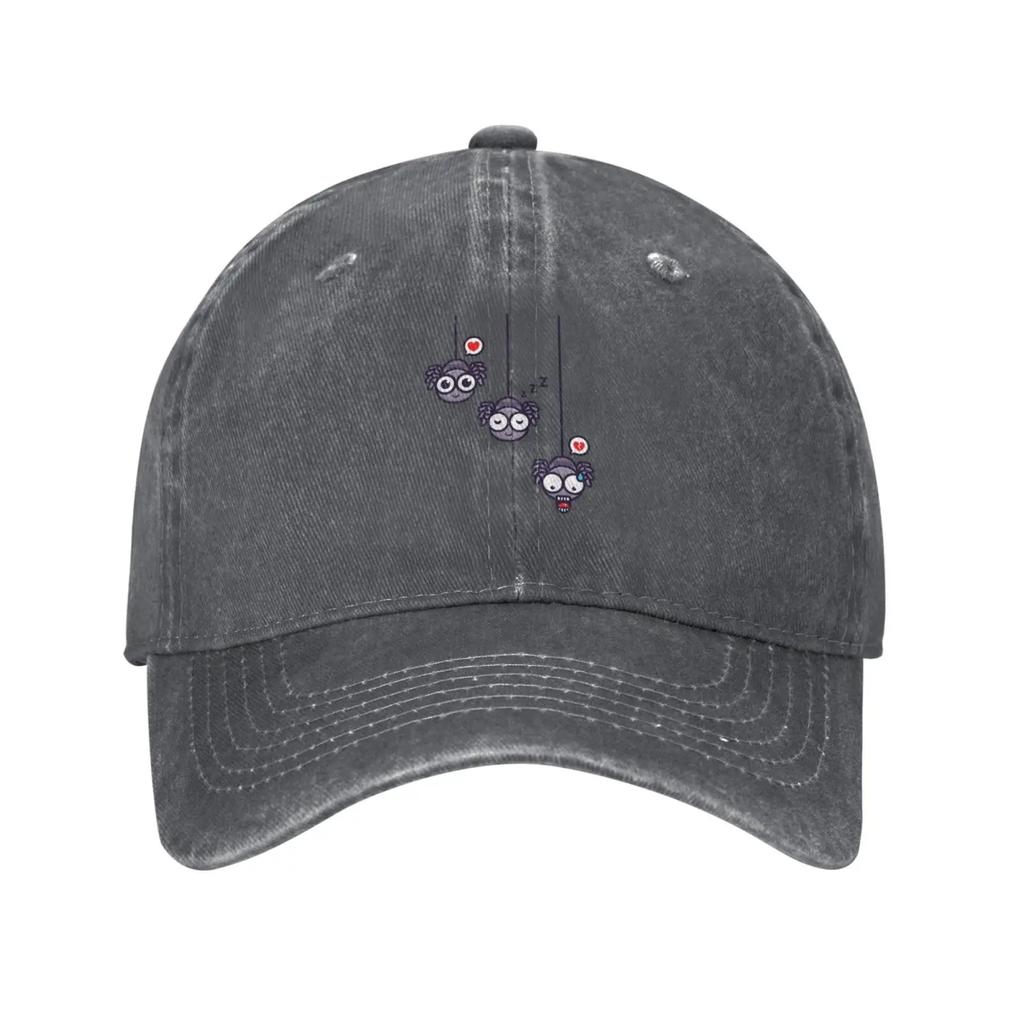 Cute Spider Baseball Caps Vintage Trucker Hat Golf Dad Hats Unisex Women Sports Sunhat Breathable For Daily Outdoor Streetwear