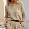Womens Long Sleeve Pullover Cable Knit Sweaters Oversized Y2k Cozy Mock Neck Pull Over Tunic