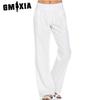 Women's Solid Color Cotton Hemp Loose Fashion Casual Wide Leg Trousers Women