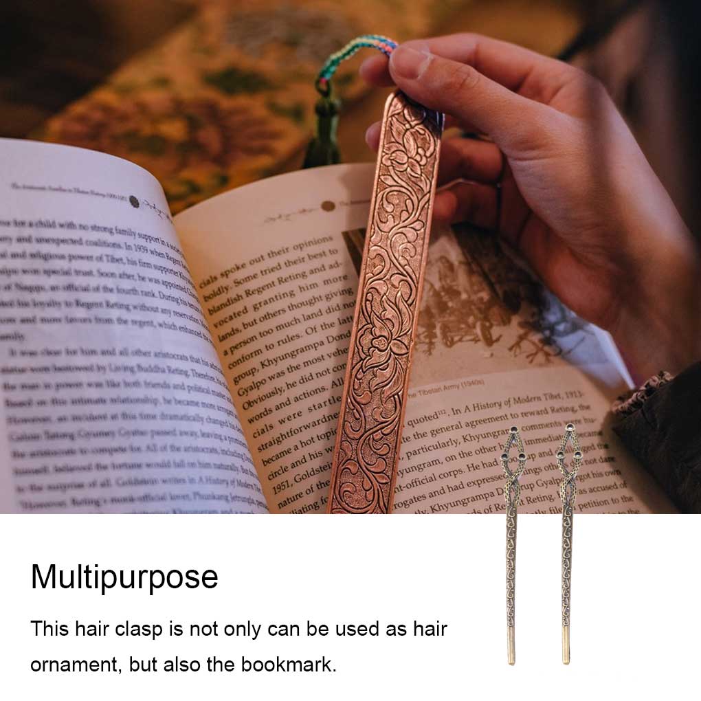 Заколка для волос Цинковый сплав Винтаж Женские аксессуары Закладка Тугая боковая застежка Кисточка Антикварные заколки DIY Девичьи принадлежности Заколка