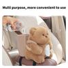 Car Mounted Tissue Box 2 In 1 Cartoon Plush Doll Auto Armrest Box Paper Drawer Storage Car Trash Can Tissue Holder