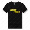 Mens Cotton Tshirt Fake Taxi Tshirt Crew Neck Short Sleeved Casual Letterprint Tshirt Summer Simple Classic Style Tops