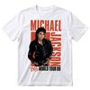 Кожаная куртка Michael Jackson Bad World Tour 88 Белая футболка