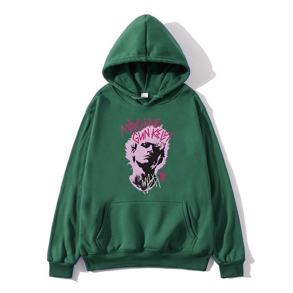Толстовки Mgk XX EST Til I Die с принтом рэпера Machine Gun Kelly с капюшоном и длинным рукавом в стиле хип-хоп Moletom