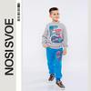 Boys’ Clothing Set – Loose Sweatshirt & Pants with Original Print, Any Season, 6063-057-33-4 HC