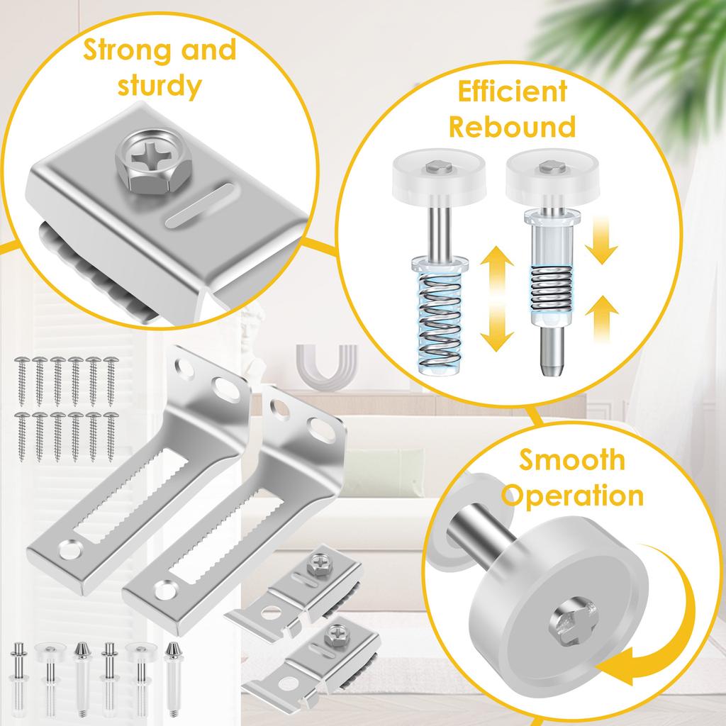 Комплект для ремонта фурнитуры для двустворчатых дверей, комплект запасных частей для ремонта двустворчатых раздвижных дверей с кронштейном для складного кармана